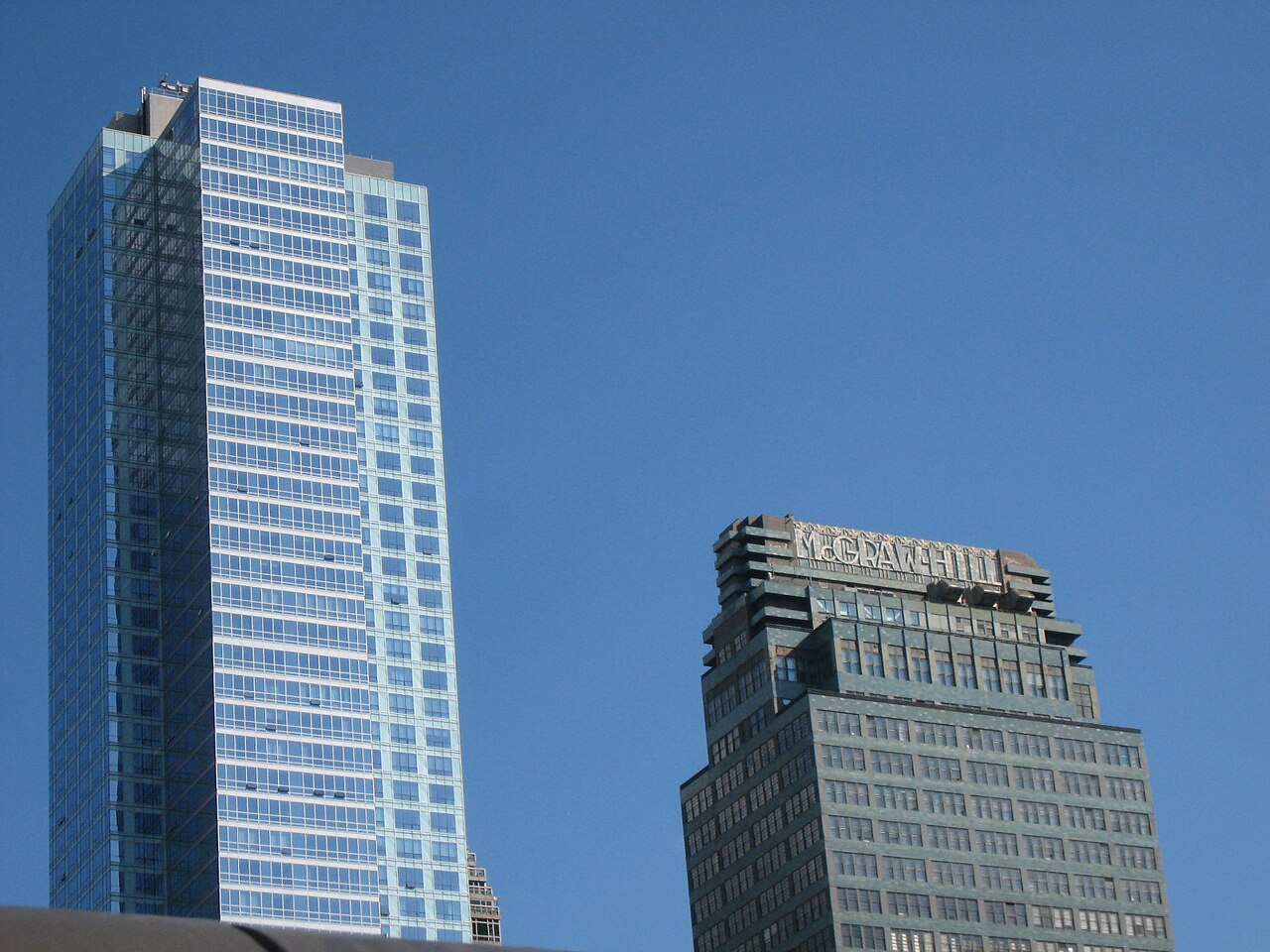 Midtown Manhattan office towers on West 42nd Street
